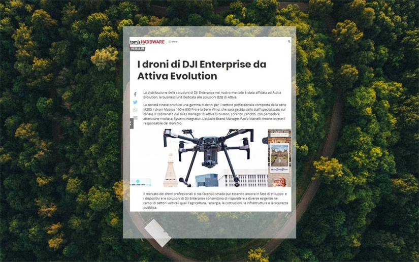La distribuzione dei droni di DJI Enterprise