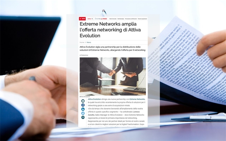 Siglata partnership con Extreme Networks